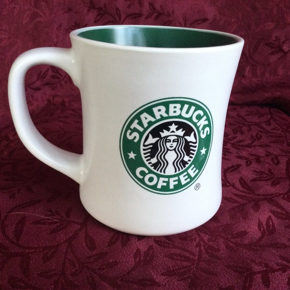 Starbucks Classic 12 Oz White Green Siren Logo Mermaid Gift Pack Mug